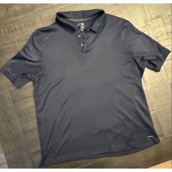 Men's Champion Duo Dry Navy Collared Performance Polo - Sz XL - Picture 1 of 9